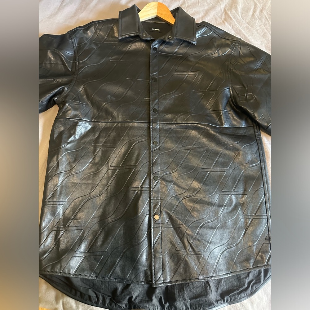 We11done leather jacket black